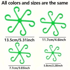 Resim Fochsia Yeşil 4lü Monstera Bitki Bağlama Askısı Ayarlanabilir Gövdeli Bahçe Desteği 