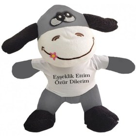 Resim Oyuncak Peluş Eşeklik Ettim Tişörtlü Eşek 