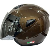 Resim Sway Xbyc 700 Yarı Camlı Elektrikli Bisiklet Motosiklet Ve Scooter Kaskı L Beden Kahve 