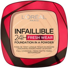 Resim Loreal Paris Infaillible 24H Fresh Wear Fondation İn A Powder Powder - Fondöten No: 040 9gr 