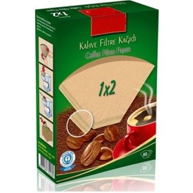 Resim Caffeo 1 x 2 Kahve Filtre Kağıdı 80 Adet 