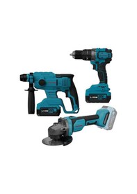 Resim Cat Power 4235 Akülü Vidalama Taşlama Kırıcı Delici Set 4,0 Ah Çift Akülü 