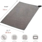 Resim Manyetik Mikrofiber Vafli Golf Havlusu, Süper Emici ve Hızlı Kuruyan, Golf Arabaları veya Kulüpler için Güçlü Tutuşlu Endüstriyel Mıknatıs - 40.01*50.01cm, Gri, Mavi, Siyah Renklerde Mevcut 