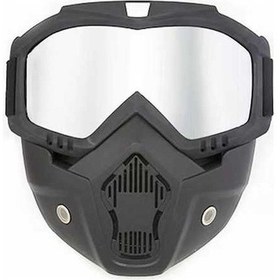 Resim Maoyaya Lyon Motosiklet Maskesi Gözlükleri Kaynak Anti-sıçrama Gümüş 1 Adet 1 Adet 