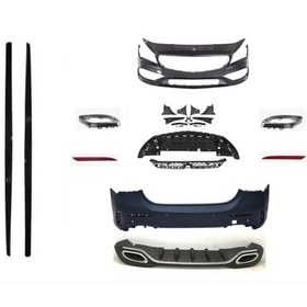 Resim Mercedes W117 Cla Serisi Oem Amg Set Ön Arka Tampon Panjur Set 