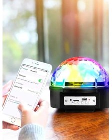 Resim Zengemtx Bluetooth Ve Uzaktan Kumandalı Çok Renkli Masaüstü Disko Topu 