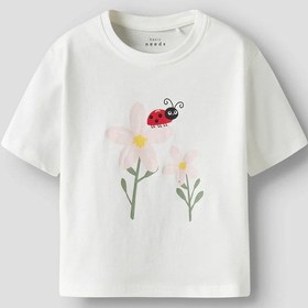 Resim Name It Nmfvilinse Ss Nreg Top Kız Çocuk T-shirt 13228157 Beyaz 