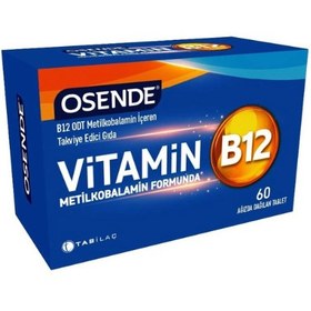 Resim Osende Vitamin B12 60 Adet Ağızda Dağılan Tablet 