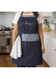 Resim Bk Gift Kişiye Özel İsimli Pamuk Denim Havlu Detaylı Mutfak Önlüğü -10, Aşçı Ve Şef Önlüğü, Ev Hediyesi Kobitmeyencom36594 Bk Gift Renkli 