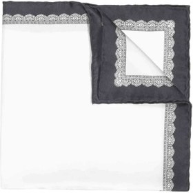 Resim Dark Grey Essential Silk Cep Mendili 
