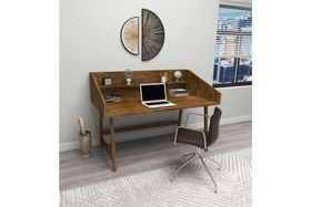 Resim WOODFACE MELY DOĞAL AHŞAP ÇALIŞMA MASASI, CEVİZ 