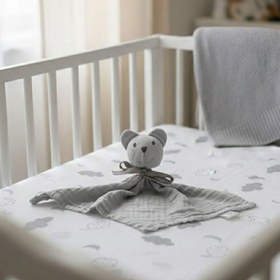 Resim Reyo Beberotti Müslin Uyku Oyun Arkadaşı Gri 