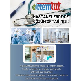 Resim Nemtut Nem Tutucu Alıcı Rutubet Giderici ve Önleyici Korozyon Önleyici Koku Giderici 5 kg 5 Kutu 10 Paket 