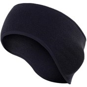Resim Geekyou Kış Sporları Kulaklı Polar Fleece Bandana - Dış Etkinlikler İçin Isı Sağlar, Rüzgar Koruması - Siyah Siyah 