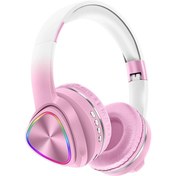 Resim CepteToptan Karler Bass Tune 650 BT RGB Kablosuz Kafaüstü Kulaklık - Pembe 