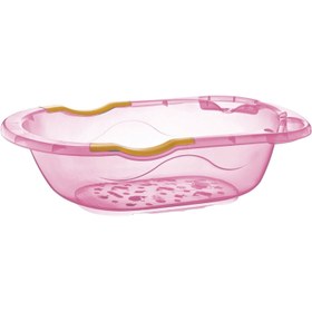 Resim Babyjem Giderli Şeffaf Banyo Küveti Pembe 