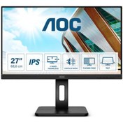 Resim 27P2Q 27" 4ms FHD 75Hz DP HDMI DVI USB 3.2 Pivot IPS Hoparlör AdaptiveSync Vesa Monitör AOC