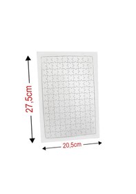 Resim Kişiye Özel Fotoğraf Baskılı Süblimasyon Dikdörtgen Puzzle A4 - 99 Parça 