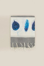 Resim Gızem Peştemal Füme 90x170 