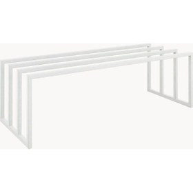 Resim Bovi Metal Profil Ayakkabı Rafı Beyaz 