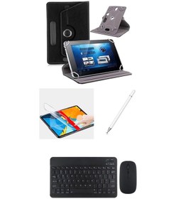 Resim Xiaomi Pad 8 11.2'' Uyumlu 4in1 Set Klavye Mouse Kılıf Kalem Ekran Koruyucu Kılıf 
