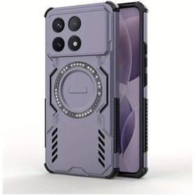 Resim Gaojunshop01 Yeni Kelebek Tasarımlı Manyetik Soğutmalı Şok Emici Light Purple K80 Kılıf 