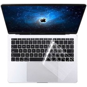 Resim MacBook Uyumlu 13.3' Air 2020 Uyumlu A2337 Klavye Koruyucu Şeffaf 