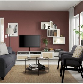 Resim Tv Ünitesi, Beyaz, 240x42x190 Cm, Studsviken Beyaz 