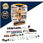 Resim Millian 340 Parça 600 W Devirli Hobi Taşlama Gravür Makinesi Seti 