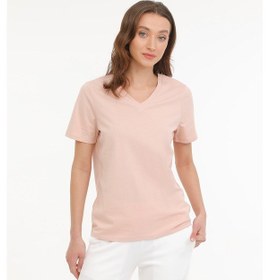 Resim Kinetix Wb V Neck 11sn227 4fx Pembe Kadın Kısa Kol T-shirt 000000000101533987 Pembe 