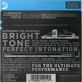 Resim D'Addario EJ22 XL Nickel Elektro Gitar Teli - Jazz Medium (13-56) 