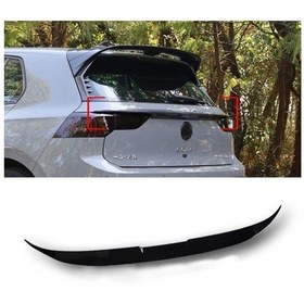 Resim Golf 8 Uyumlu Stop Arası Middle Spoiler Parlak Siyah Parça 