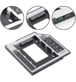 Resim AL-4717 12.7 mm Sata HDD Harddisk Caddy Kızak Kutu Laptop SSD Notebook Ikinci HDD Takma 
