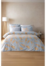 Resim Argente %100 Pamuk Saten Çift Kişilik Nevresim Takımı Gri 