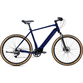 Resim Carraro E-Sportive x 520H 28" 10-V Hd Lacivert-Açık Turuncu-Gümüş Elektrikli Trekking Bisiklet 