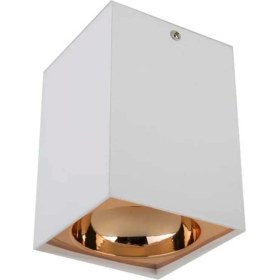 Resim Cata CT-5420 Bergama Sıva Üstü Dekoratif Armatür Beyaz-Gold GU10 
