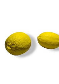 Resim 2 Adet Dekoratif Limon Ojbe Sarı Renkli Dokulu Limon Sarı 