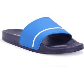 Resim Fly Soft S263050 Mavi Beyaz Günlük Ortopedik Erkek Spor Terlik Mavi 