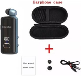 Resim Fineblue F580 Bluetooth V5.3 Kablosuz Kulaklık Geri Çekilebilir Taşınabilir Blue - Storage Bag 