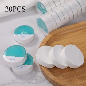 Resim 20 adet Bağımsız Sıkıştırılmış Havlu Seti, Yüz Havluları, Seyahat Hızlı Kuruyan Havlular, Tek Kullanımlık Otel Yıkanabilir Havlular, Peçeteler, Yüz Yıkama Havluları, Açık Hava Seyahatleri, Ev Kullanımı için Uygun, Taşınması Kolay 