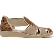 Resim Sandalet Kadın 169 Green Life Stretch Women's Footwear Brown Brown Kahverengi 