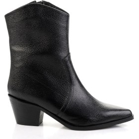 Resim Siyah Hakiki Deri Kadın Bot & Bootie K02140000403 Siyah 