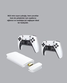 Resim Ucuztekno M15 Video Oyun Konsolu 20 Emülatör Destekli 64gb Bellekli 