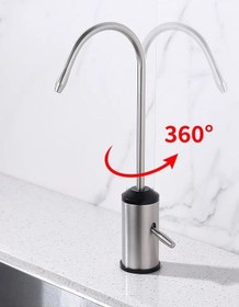 Resim Su Arıtma Musluğu Mat Krom Nikel Özel Kollu Model Yeni 