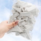 Resim 60 Adet Yumuşak Fondöten Sünger Kapatıcı Kusursuz Karıştırma Makyaj Süngeri Kare Tırnak Sanatı Süngerleri Makyaj Süngeri Üçgen Şekil Sünger Kozmetik Sünger Güzellik Aracı 