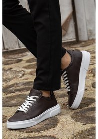 Resim D0906 Günlük Ortopedik Erkek Casual Ayakkabı Kahverengi 