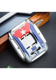 Resim Lubinski Cuba Flag Kılıflı Kare Puro Kesici 60ring 