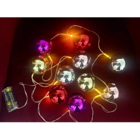 Resim Akıllı Durak 2 Metre 10 LED Pilli 2 Kademeli Parlak Top LED 