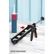 Resim Silikon Tabancası Plastik Ekstra Güçlü Dirençli Profesyonel Dolgu Izolasyon Yapıştırma 