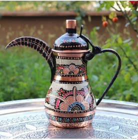 Resim 1,2 Mm Kalın Royal Bakır Mırra Cezve 900 Ml 